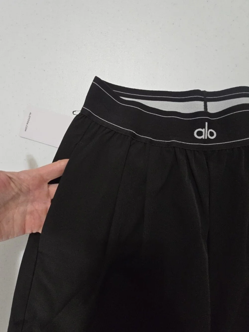 Alo Yoga Suit Up Trouser Black Women's Small Wide Leg NWT New